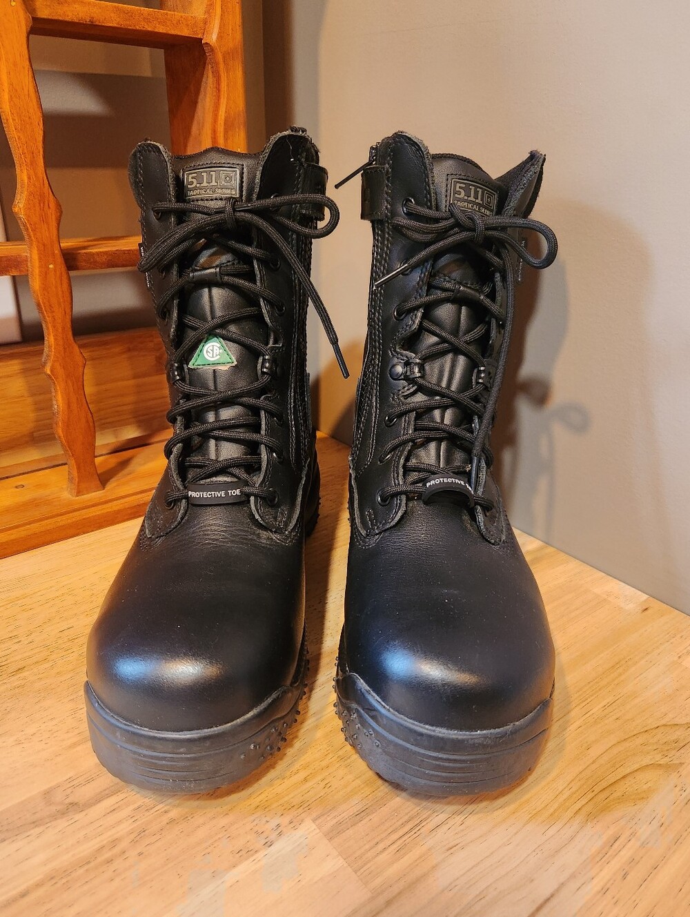 5.11 Tactical Black Protective Toe Boots Size 9.5